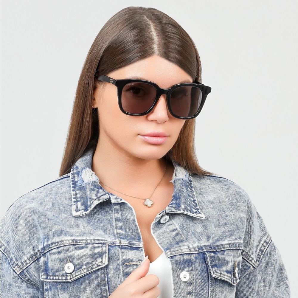 NEW GG1000SK 001 WOMEN’S SUNGLASSES GUCCI GG1000SK BLACK - Picture 2 of 13